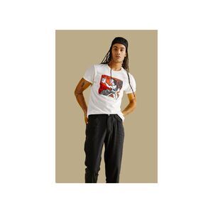 Cubavera Yotuel Mens Grito Art Print Crewneck Short Sleeve T-Shirt